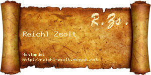 Reichl Zsolt névjegykártya